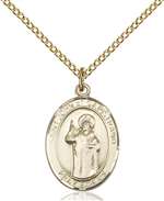 St. John Of Capistrano Medal<br/>8350 Oval, Gold Filled