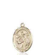 St. Januarius Medal<br/>8351 Oval, 14kt Gold