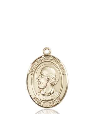 Pope Saint Eugene I Medal<br/>8352 Oval, 14kt Gold