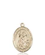 St. Adrian of Nicomedia Medal<br/>8353 Oval, 14kt Gold