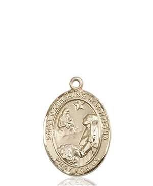 St. Catherine of Bologna Medal<br/>8354 Oval, 14kt Gold