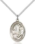St. Catherine of Bologna Medal<br/>8354 Oval, Sterling Silver