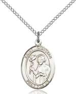 St. Dunstan Medal<br/>8355 Oval, Sterling Silver