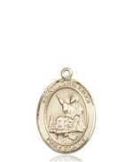 St. John Licci Medal<br/>8358 Oval, 14kt Gold