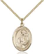 St. Paula Medal<br/>8359 Oval, Gold Filled