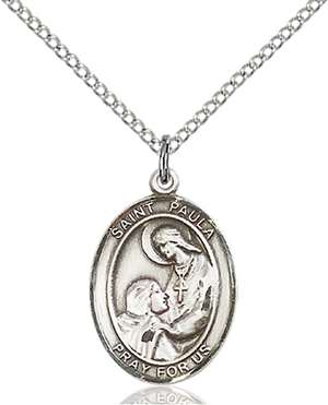 St. Paula Medal<br/>8359 Oval, Sterling Silver