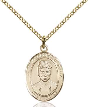 St. Josephine Bakhita Medal<br/>8360 Oval, Gold Filled