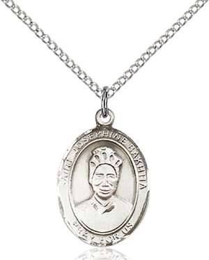 St. Josephine Bakhita Medal<br/>8360 Oval, Sterling Silver