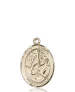 St. Edwin Medal<br/>8361 Oval, 14kt Gold