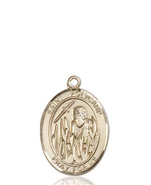 St. Polycarp of Smyrna Medal<br/>8363 Oval, 14kt Gold