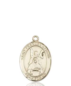 St. Frances Of Rome Medal<br/>8365 Oval, 14kt Gold