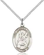 St. Frances of Rome Medal<br/>8365 Oval, Sterling Silver