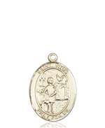 St. Vitus Medal<br/>8368 Oval, 14kt Gold