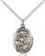 St. Vitus Medal<br/>8368 Oval, Sterling Silver