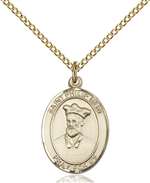 St. Philip Neri Medal<br/>8369 Oval, Gold Filled