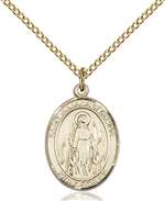 St. Juliana Medal<br/>8372 Oval, Gold Filled