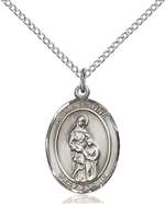 St. Anne Medal<br/>8374 Oval, Sterling Silver