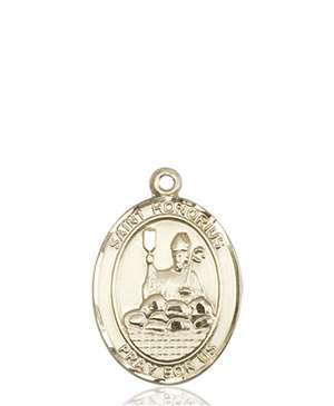 St. Honorius Medal<br/>8376 Oval, 14kt Gold