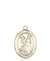 St. Rocco Medal<br/>8377 Oval, 14kt Gold