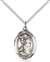 St. Rocco Medal<br/>8377 Oval, Sterling Silver