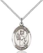 St. Uriel Medal<br/>8378 Oval, Sterling Silver