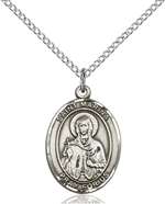 St. Marina Medal<br/>8379 Oval, Sterling Silver