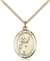 St. Aidan Of Lindesfarne Medal<br/>8381 Oval, Gold Filled