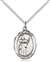 St. Aidan Of Lindesfarne Medal<br/>8381 Oval, Sterling Silver