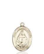St. Theodore Guerin Medal<br/>8382 Oval, 14kt Gold