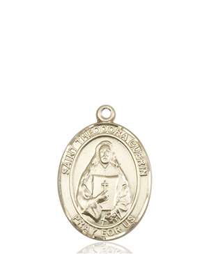 St. Theodore Guerin Medal<br/>8382 Oval, 14kt Gold