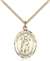 St. Ivo Medal<br/>8384 Oval, Gold Filled
