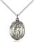 St. Ivo Medal<br/>8384 Oval, Sterling Silver