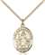 St. Bernadine Of Sienna Medal<br/>8387 Oval, Gold Filled