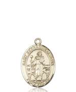 St. Bernadine Of Sienna Medal<br/>8387 Oval, 14kt Gold