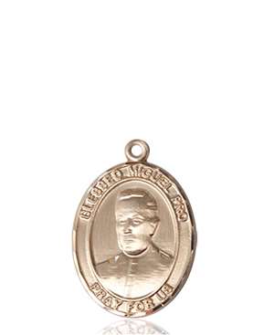 Blessed Miguel Pro Medal<br/>8389 Oval, 14kt Gold