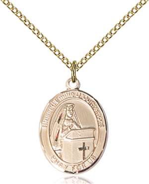 Emilee Doultremont Medal<br/>8390 Oval, Gold Filled