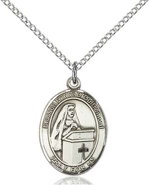 Emilee Doultremont Medal<br/>8390 Oval, Sterling Silver