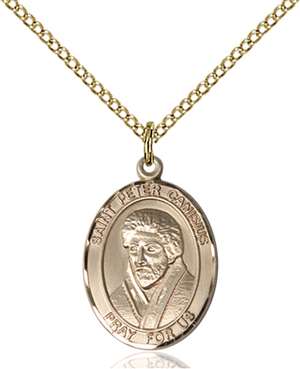 St. Peter Canisius Medal<br/>8393 Oval, Gold Filled