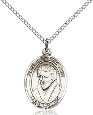 St. Peter Canisius Medal<br/>8393 Oval, Sterling Silver