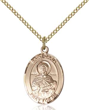 St. Daria Medal<br/>8396 Oval, Gold Filled