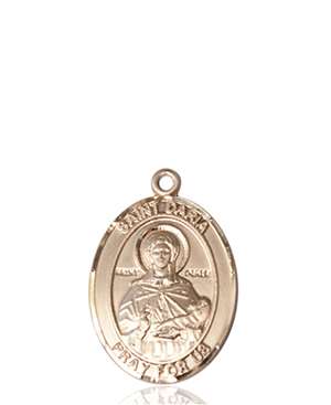 St. Daria Medal<br/>8396 Oval, 14kt Gold