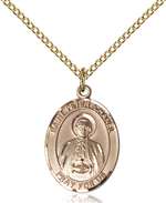 St. Peter Chanel Medal<br/>8397 Oval, Gold Filled