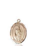 St. Nathanael Medal<br/>8398 Oval, 14kt Gold