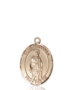 St. Nathanael Medal<br/>8398 Oval, 14kt Gold