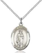 St. Nathanael Medal<br/>8398 Oval, Sterling Silver