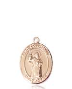 St. Columbkille Medal<br/>8399 Oval, 14kt Gold