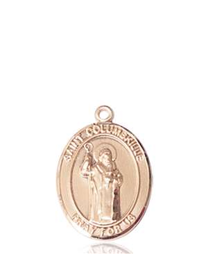 St. Columbkille Medal<br/>8399 Oval, 14kt Gold