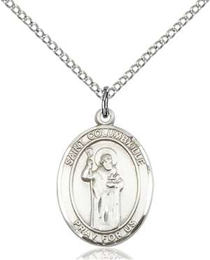 St. Columbkille Medal<br/>8399 Oval, Sterling Silver