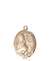 Venerable Jeanne Chezard de Matel Medal<br/>8401 Oval, 14kt Gold