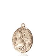 Venerable Jeanne Chezard de Matel Medal<br/>8401 Oval, 14kt Gold